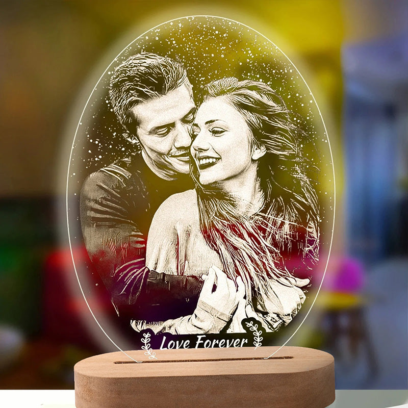 Personalized 3D Photo Lamp Custom Photo And Text Customized