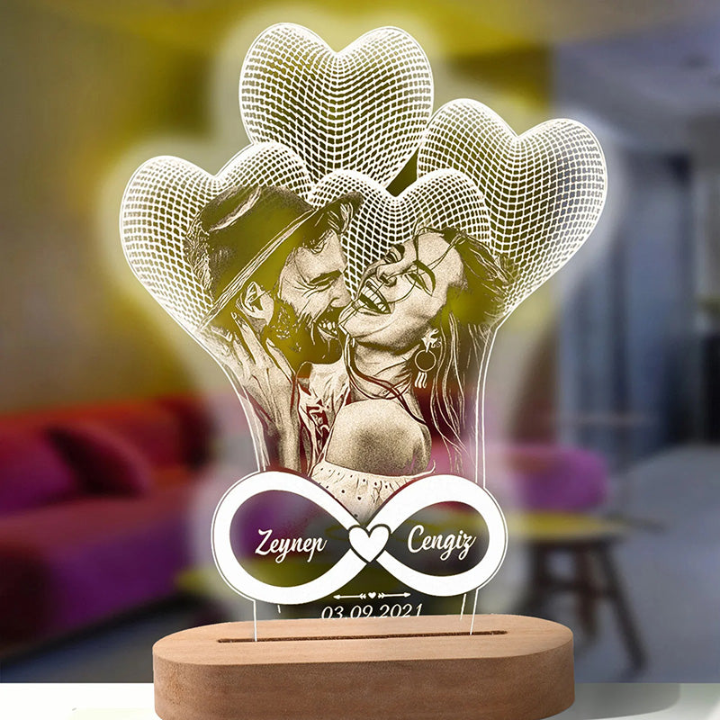 Personalized 3D Photo Lamp Custom Photo And Text Customized