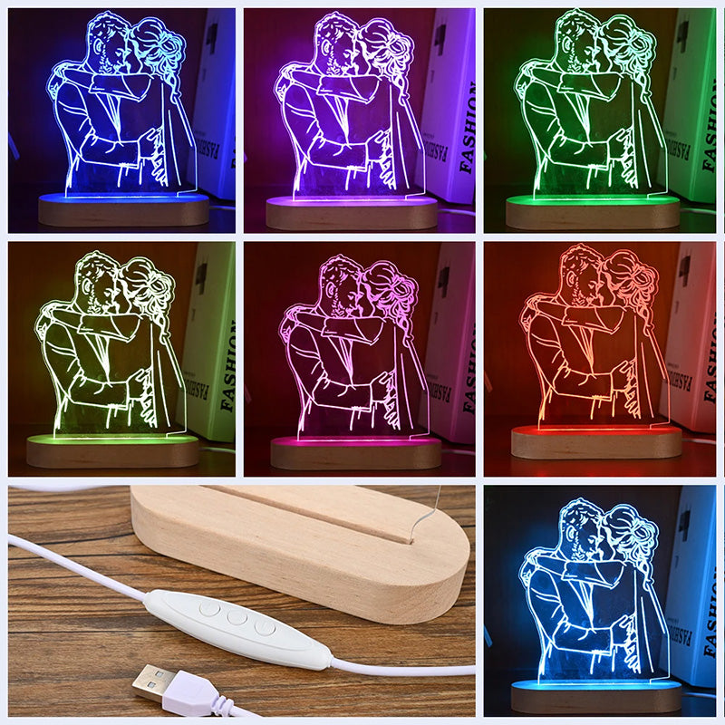 Personalized 3D Photo Lamp Custom Photo And Text Customized