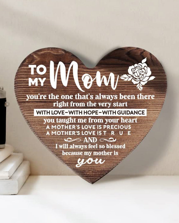 To My Mom Quotes Engraved Frame