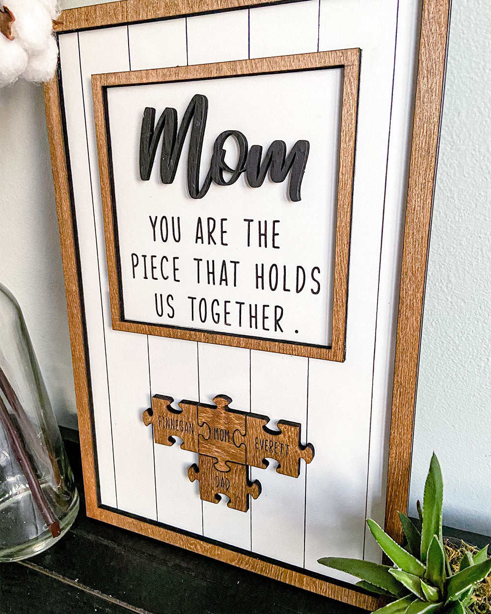 Mom Puzzle Sign - Homemade Mother's Day Gifts