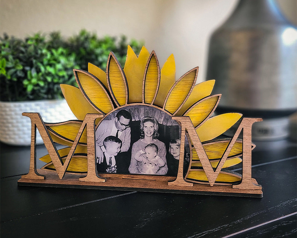 Sunflower Mom Picture Frame or Home Decor