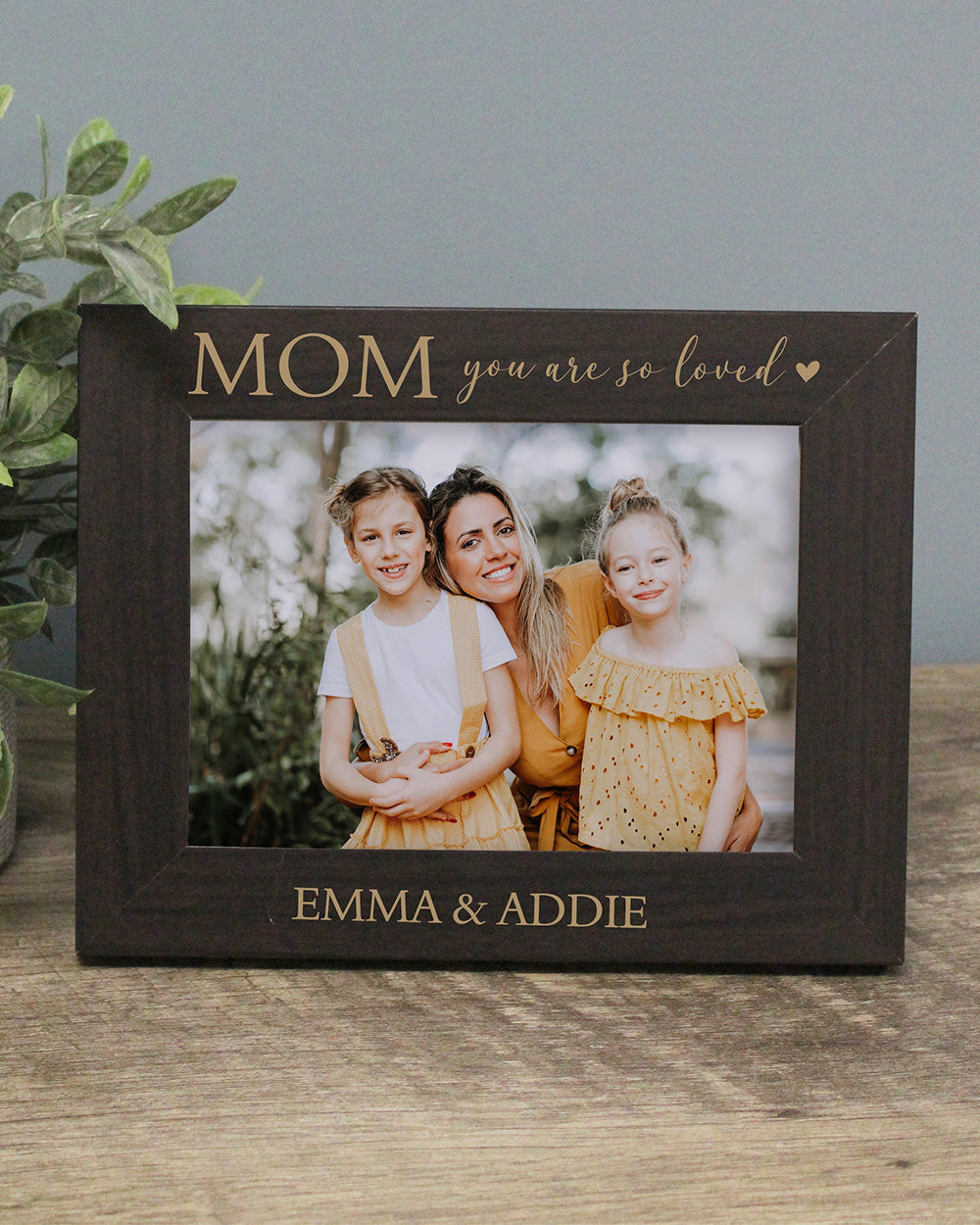 Custom photo frames for mom | Thank you mom photo frame gift | Children's love for mother