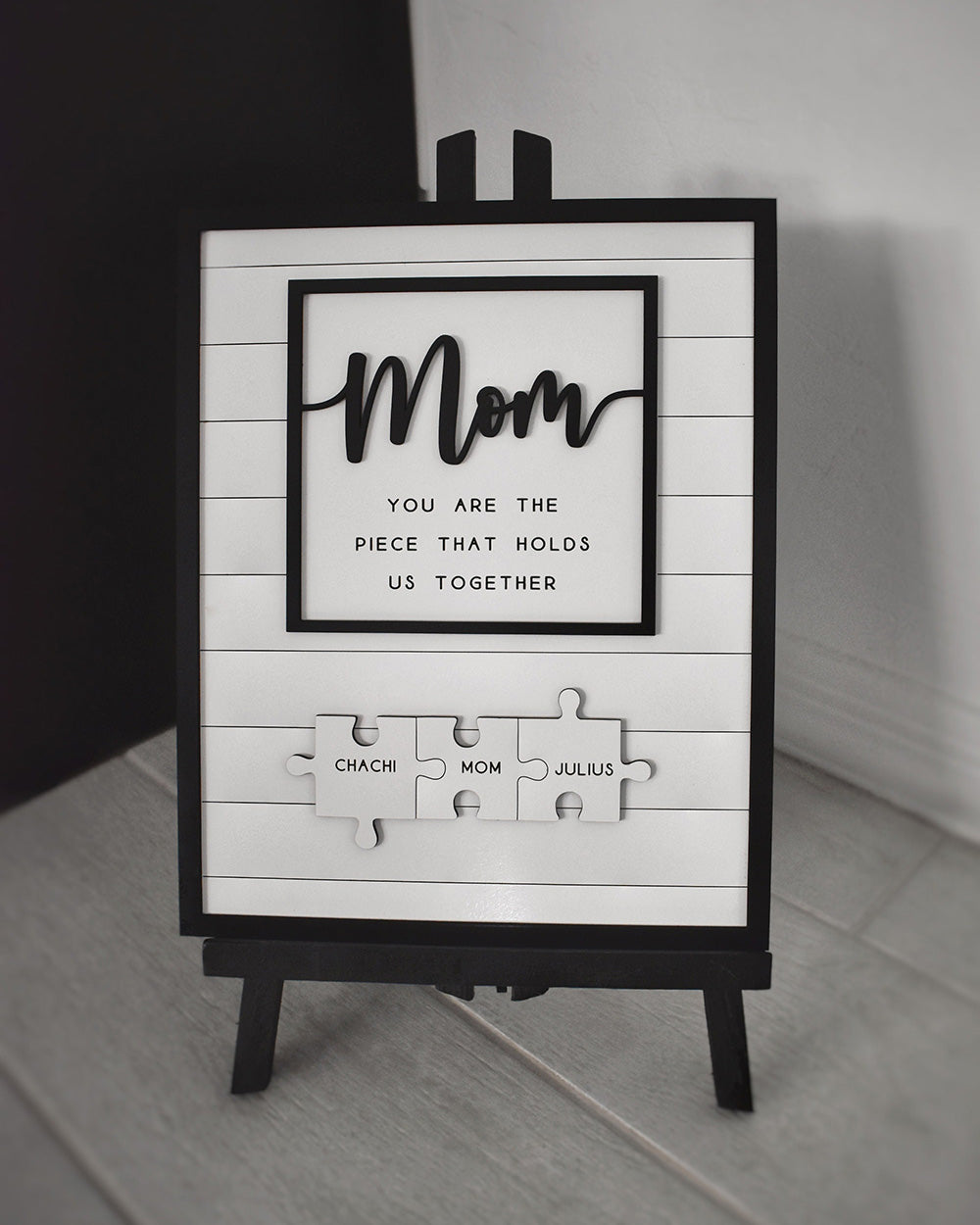 Tailor-made Mother's Day gifts for mom | Puzzle logo - you are our bond | Personalized custom puzzles