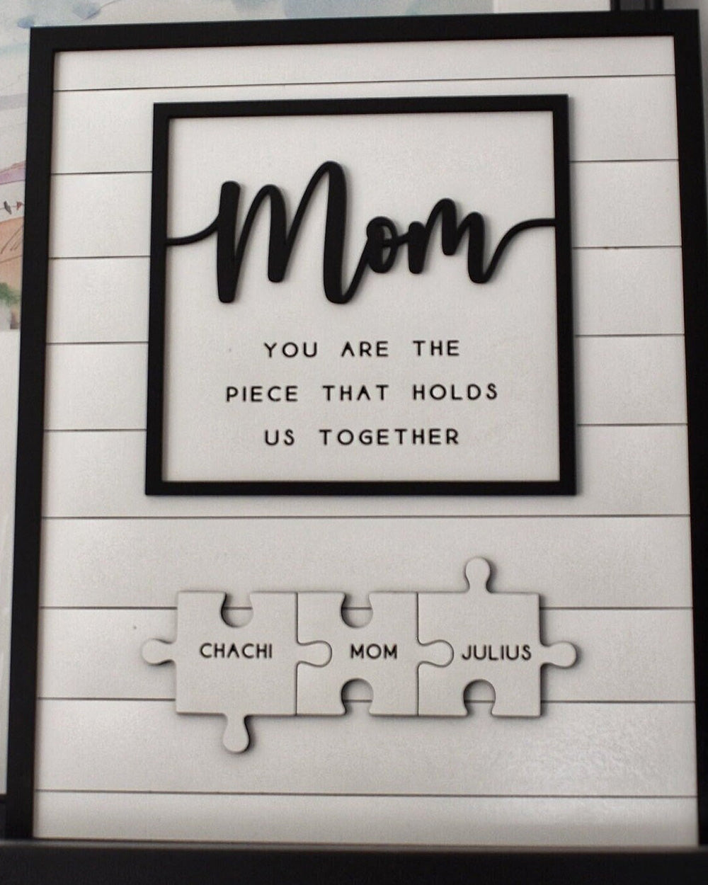 Tailor-made Mother's Day gifts for mom | Puzzle logo - you are our bond | Personalized custom puzzles