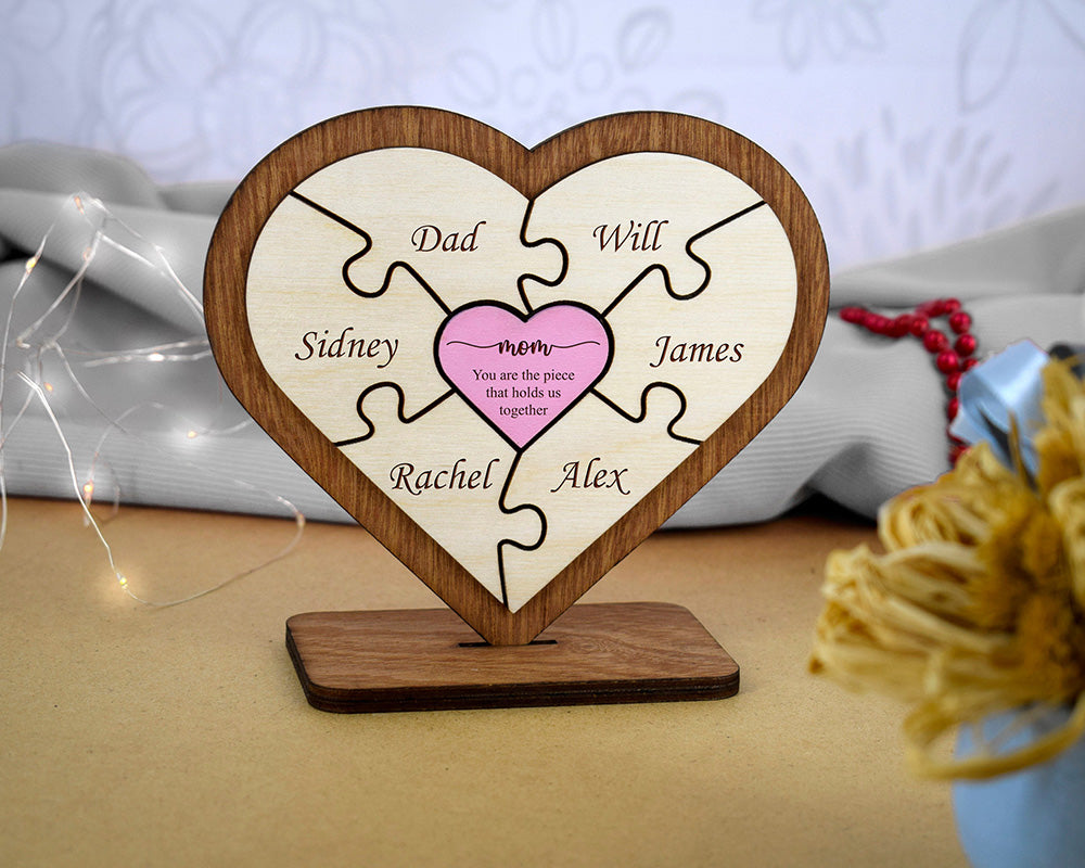 Family Gift Puzzle Piece Sign: A Small Token of Unity and Love