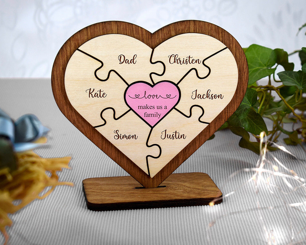 Family Gift Puzzle Piece Sign: A Small Token of Unity and Love