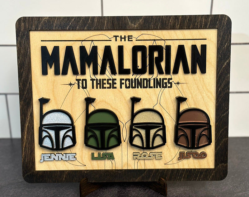 Mamalorian Sign - Personalized Mother’s Day Gift - Personalized Dog Mom Gift - Personalized Cat Mom Gift