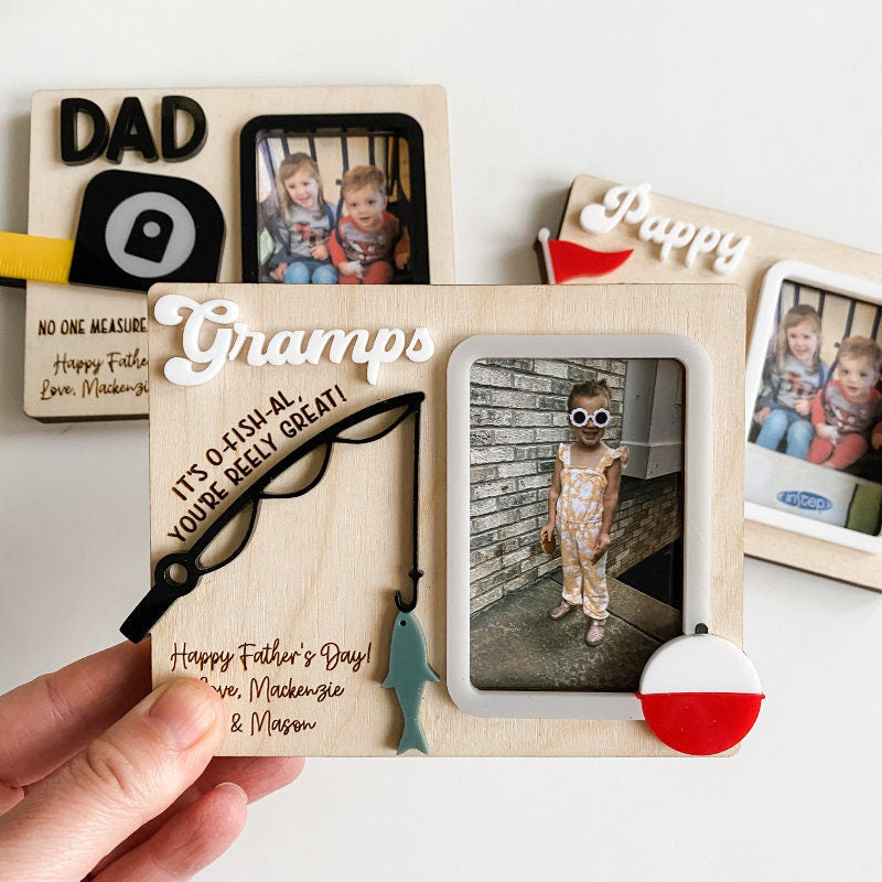 Father's Day Gift | Gift for Dad | Gift for Grandpa | Photo Frame | Photo Magnet | Personalized Gift