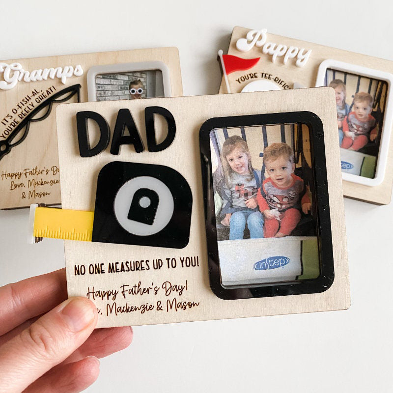 Father's Day Gift | Gift for Dad | Gift for Grandpa | Photo Frame | Photo Magnet | Personalized Gift