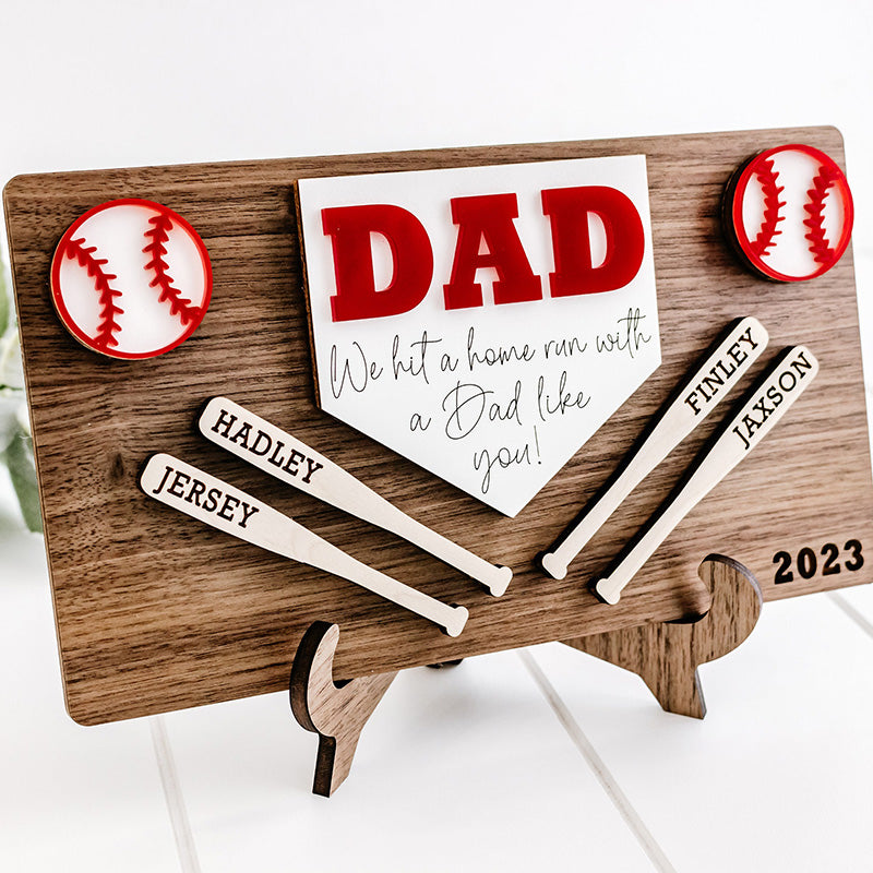 Baseball Themed Fathers Day Gift For Dad Sports Gift For Baseball Dad Gift From Kids