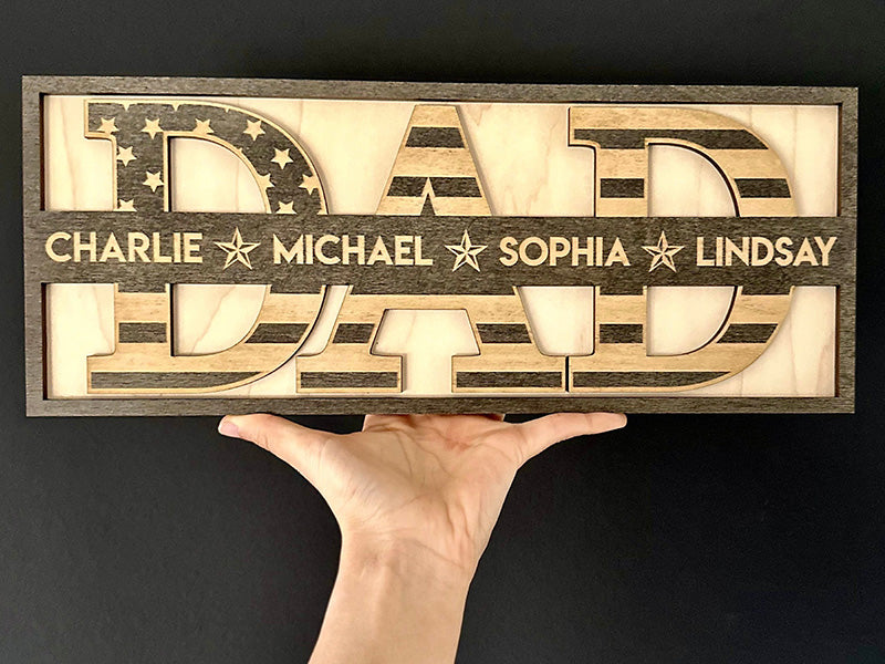 Gifts for Dad Personalized, Dad Birthday Gifts, Custom Dad Sign