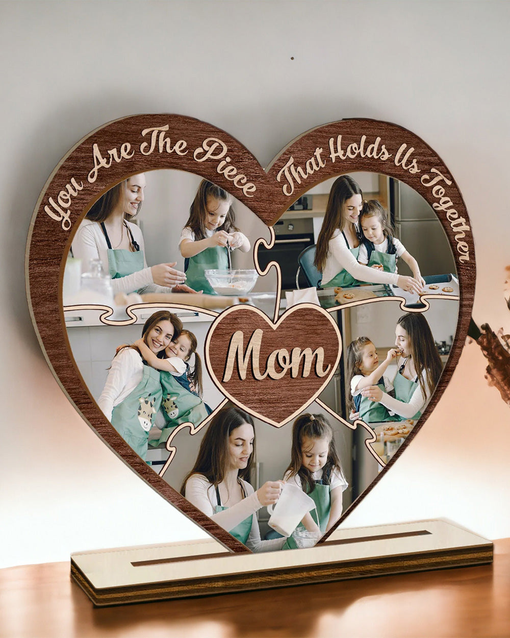 Personalized Photo Frame Puzzle Sign Gift For Mom