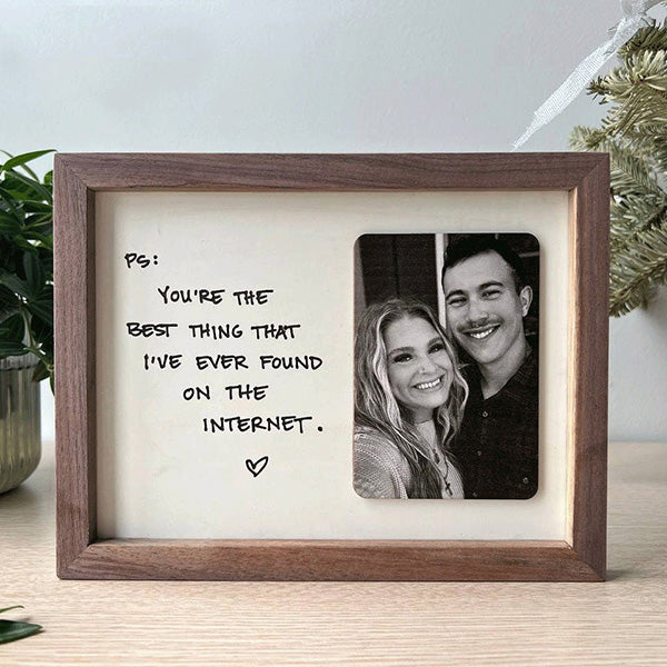 Custom Handwriting Picture Frame, Keepsake Picture Frame,