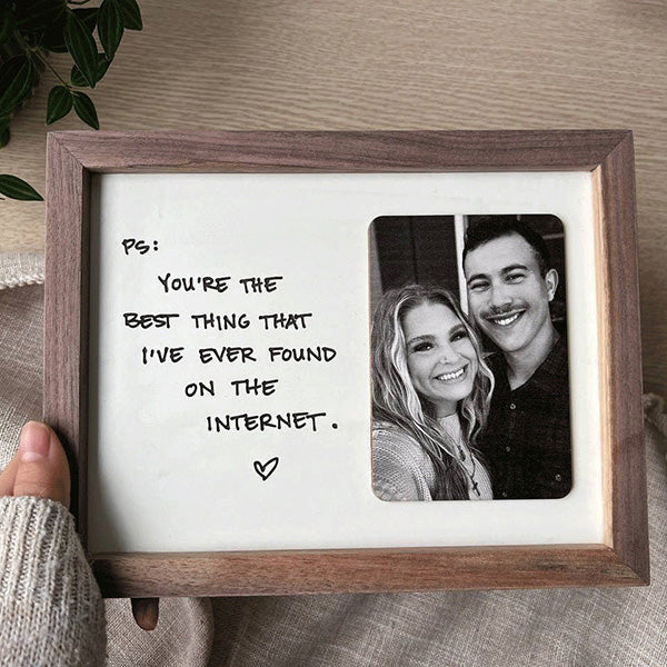 Custom Handwriting Picture Frame, Keepsake Picture Frame,