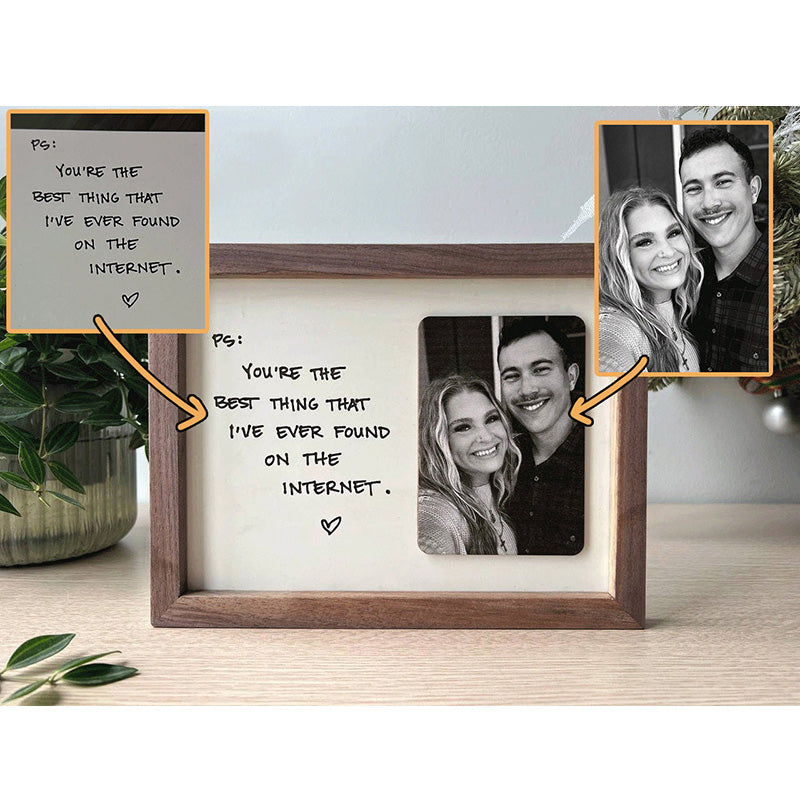 Custom Handwriting Picture Frame, Keepsake Picture Frame,