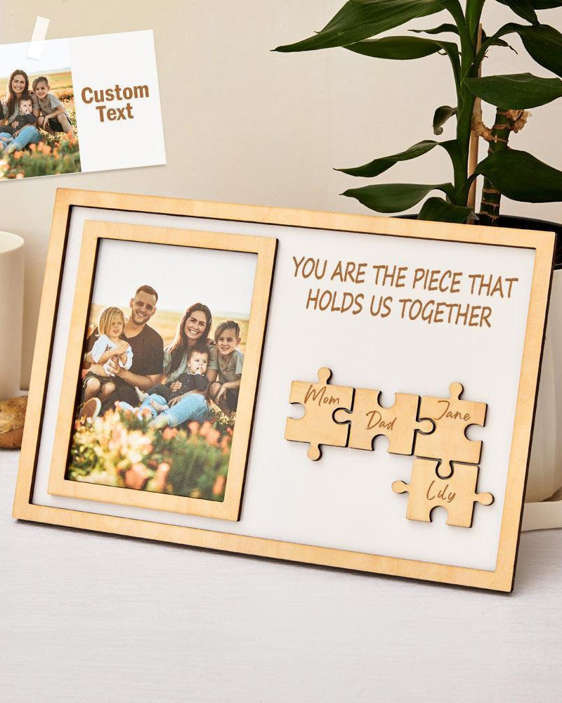 Personalized Mother's Day Puzzle Engraved Photo Frame