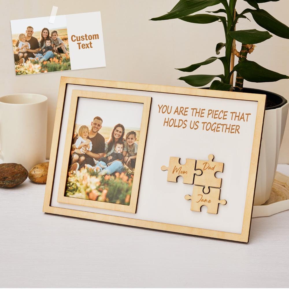 Personalized Mother's Day Puzzle Engraved Photo Frame