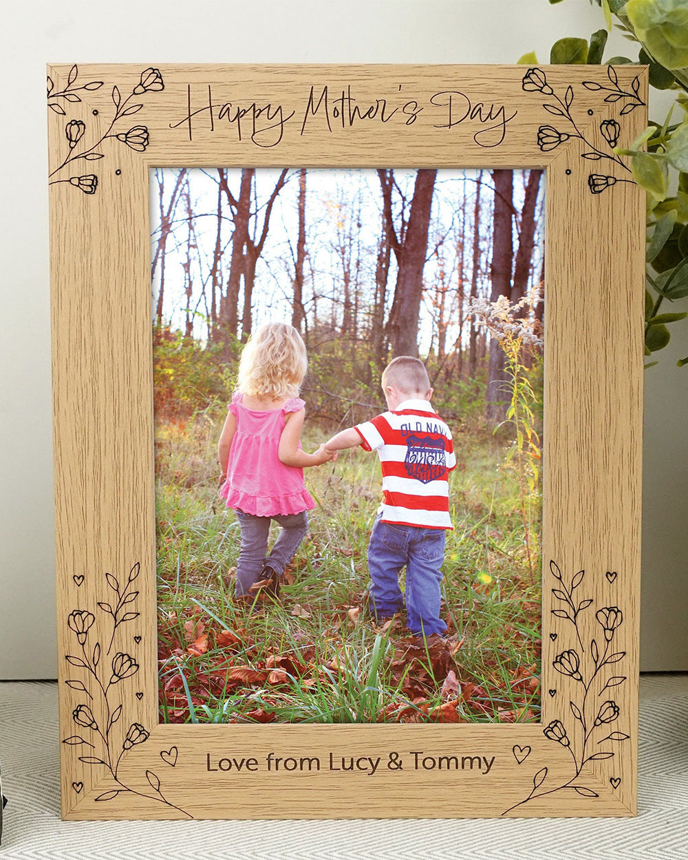 Customized personalized engraved photo frame Mother's Day gift for mom