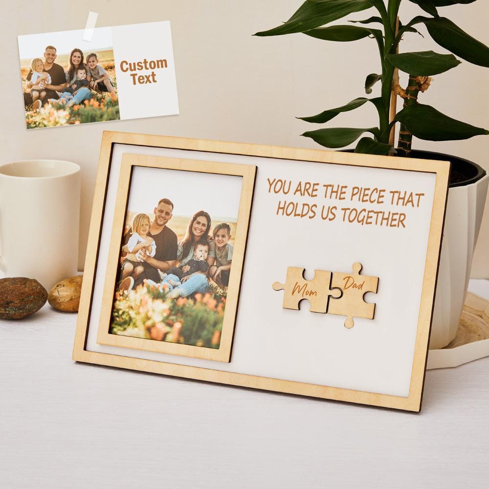 Personalized Mother's Day Puzzle Engraved Photo Frame