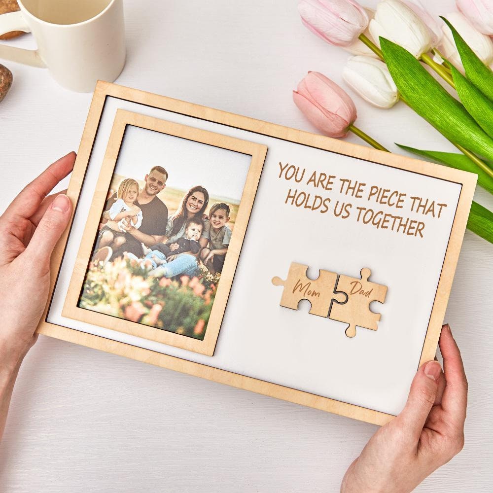 Personalized Mother's Day Puzzle Engraved Photo Frame