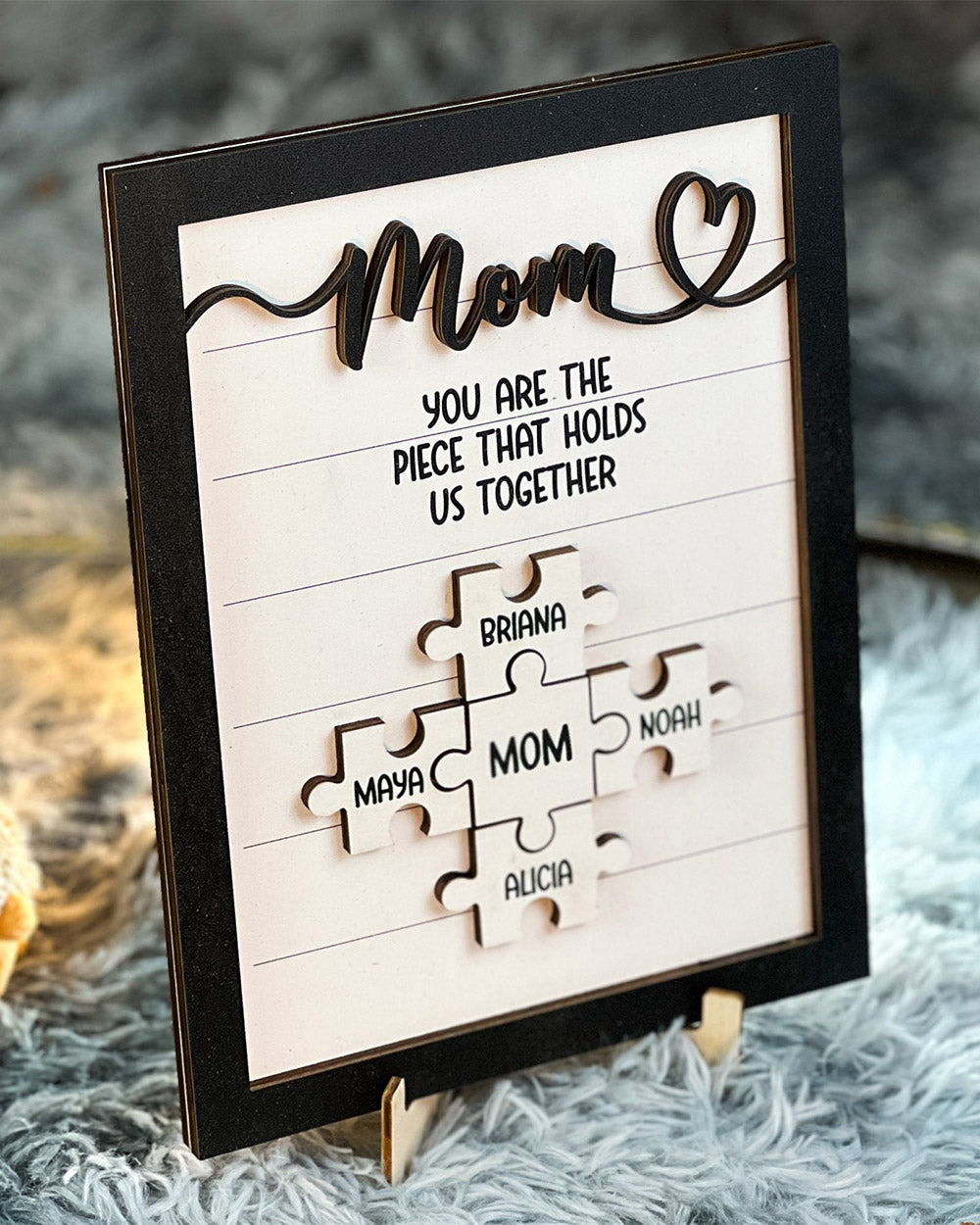 Mom Puzzle Gift from Kids, Personalized Mother's Day Puzzle Sign