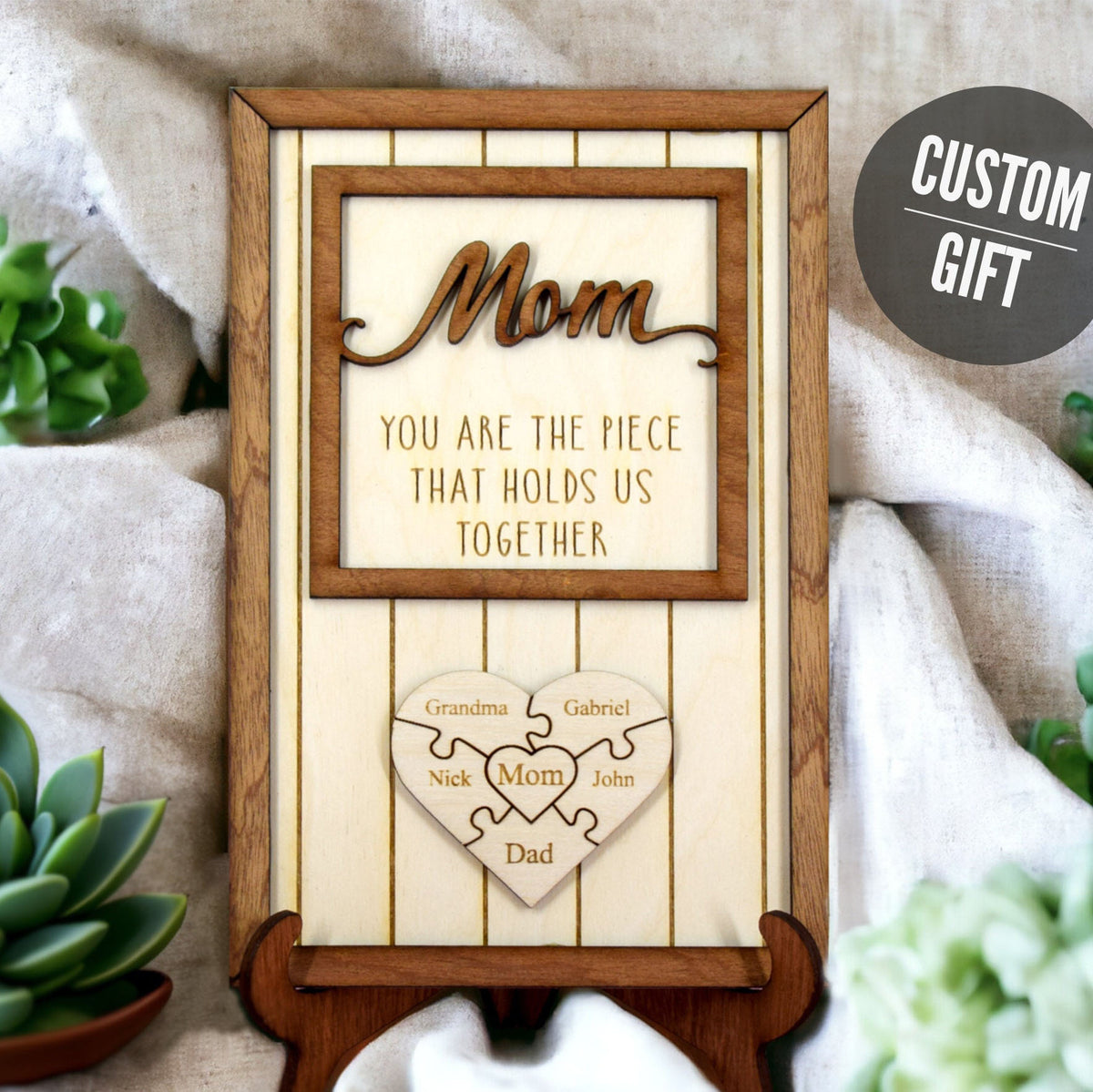 Mom Puzzle Sign - Homemade Mother's Day Gifts