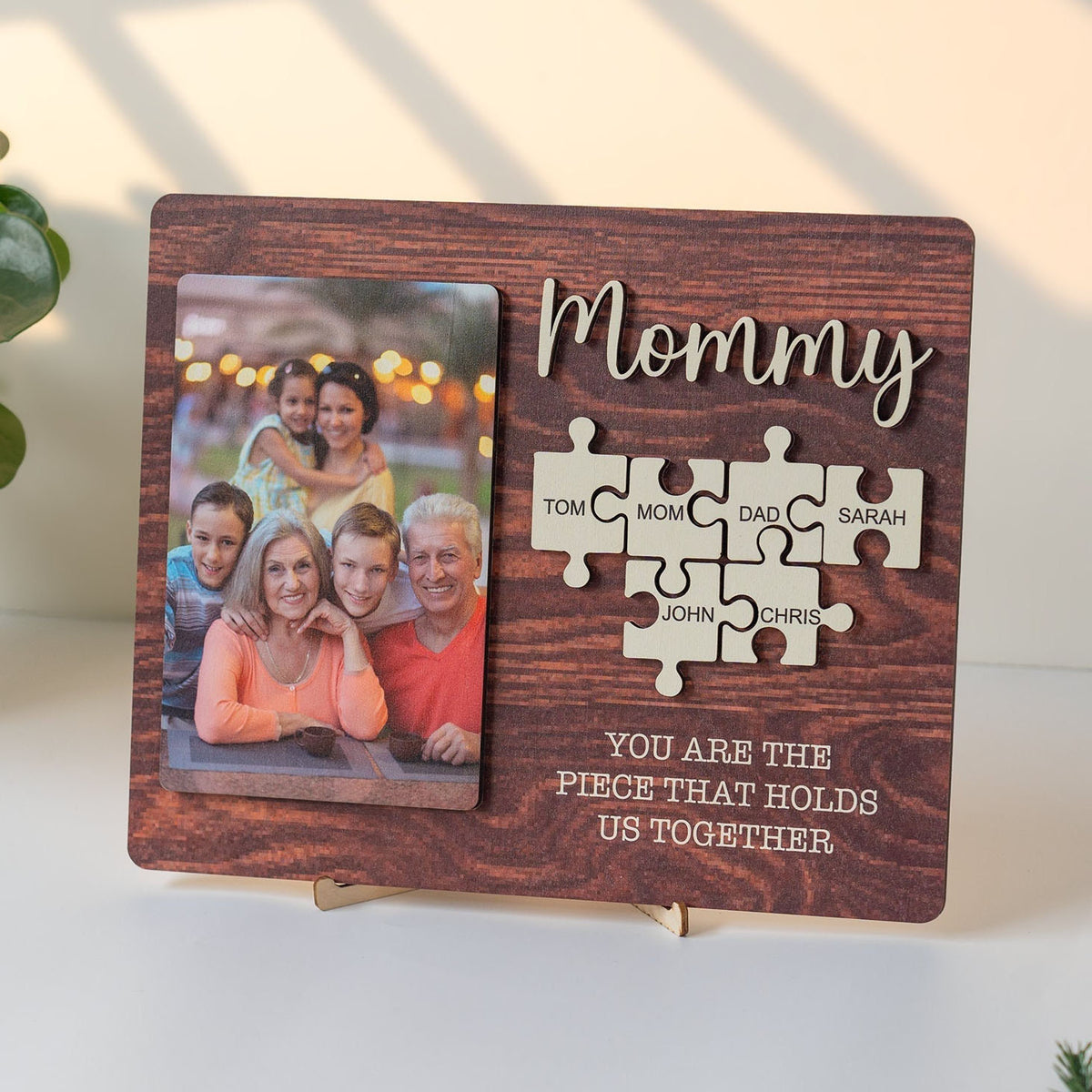 Personalized Puzzle Sign Gift for Mom