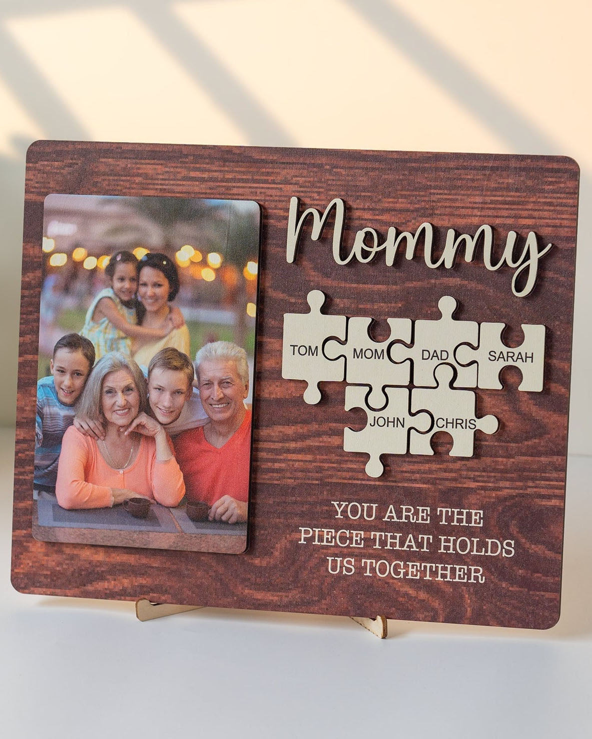 Personalized Puzzle Sign Gift for Mom