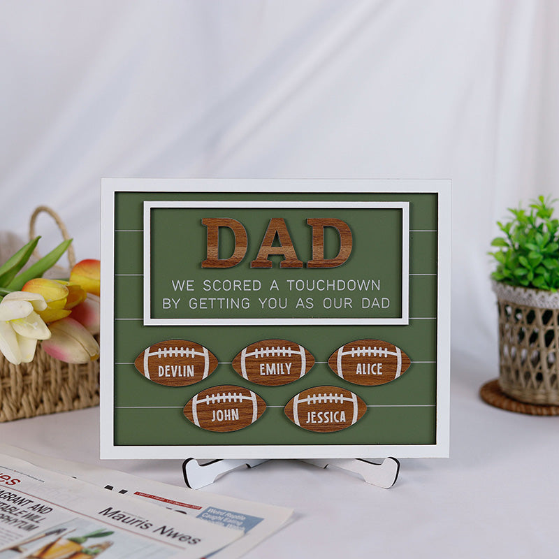 Father's Day Gift for Football Dad, Football Coach Gifts, Thank You Dad Gifts from Kids,