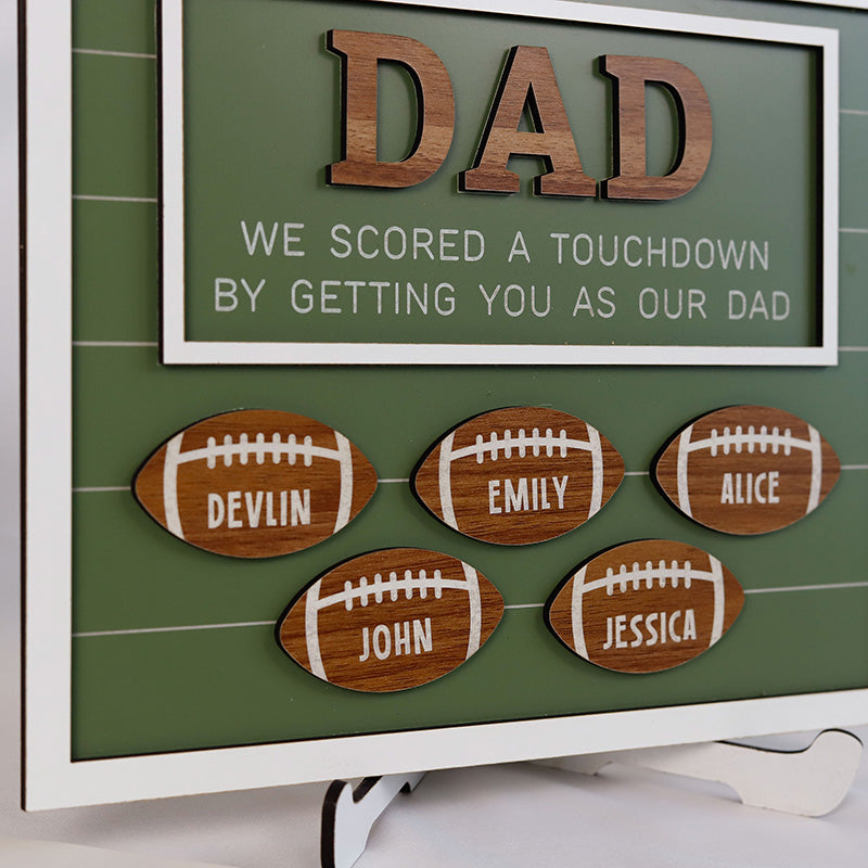 Father's Day Gift for Football Dad, Football Coach Gifts, Thank You Dad Gifts from Kids,