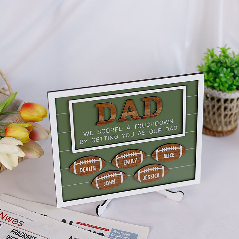 Father's Day Gift for Football Dad, Football Coach Gifts, Thank You Dad Gifts from Kids,