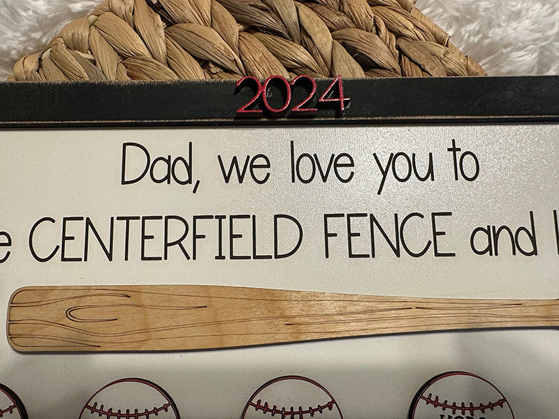 Father's day Baseball personalized Gift, Gifts for Dad, Father's Day Sign,Fathers day gifts, baseball gifts. baseball Gift,Dads baseball dad