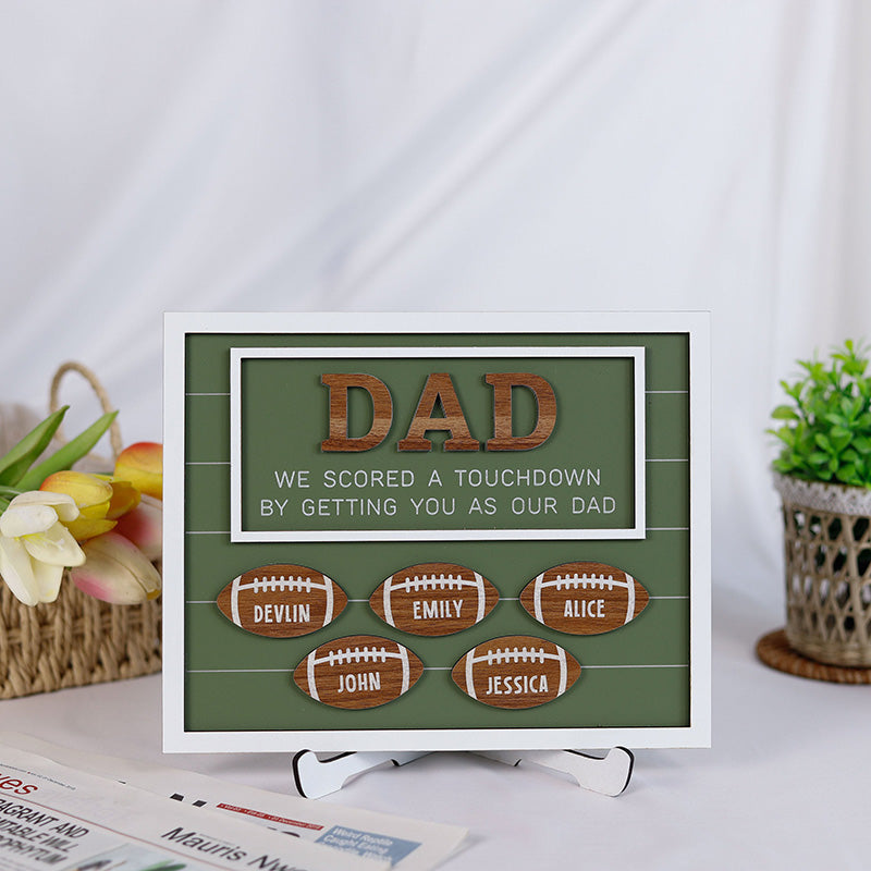 Father's Day Gift for Football Dad, Football Coach Gifts, Thank You Dad Gifts from Kids,