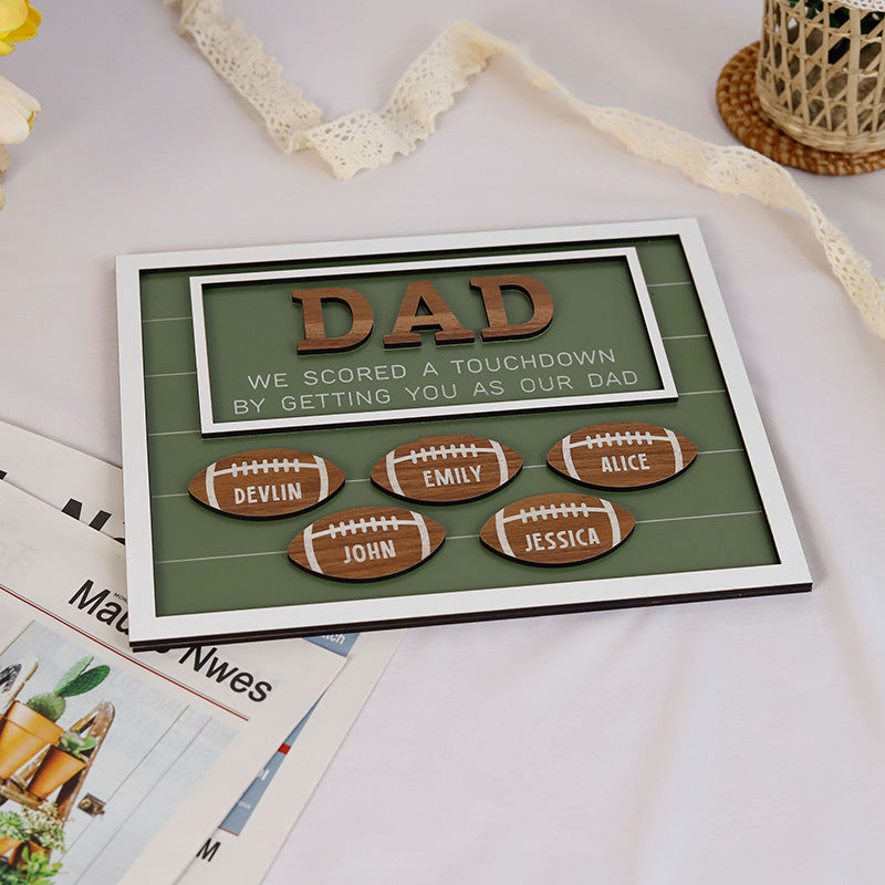 Father's Day Gift for Football Dad, Football Coach Gifts, Thank You Dad Gifts from Kids,