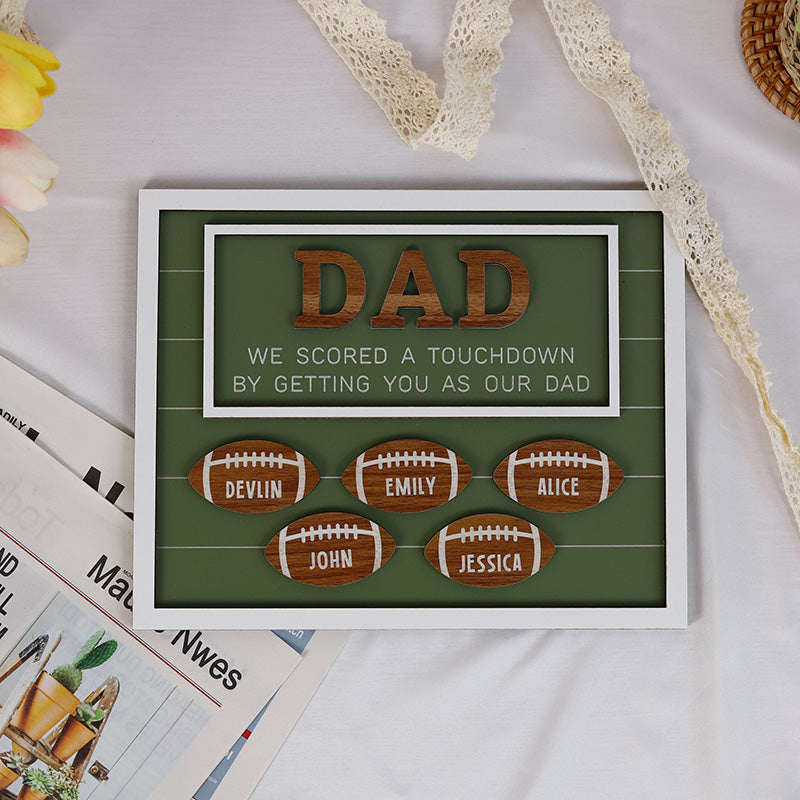 Father's Day Gift for Football Dad, Football Coach Gifts, Thank You Dad Gifts from Kids,