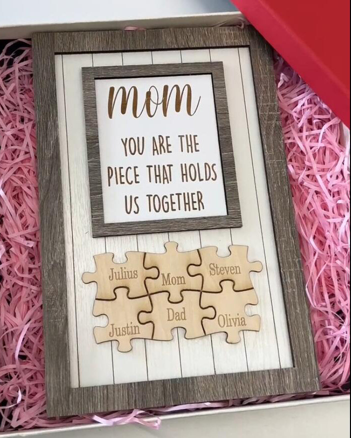 Homemade Mom Puzzle Sign - Mother's Day Gifts