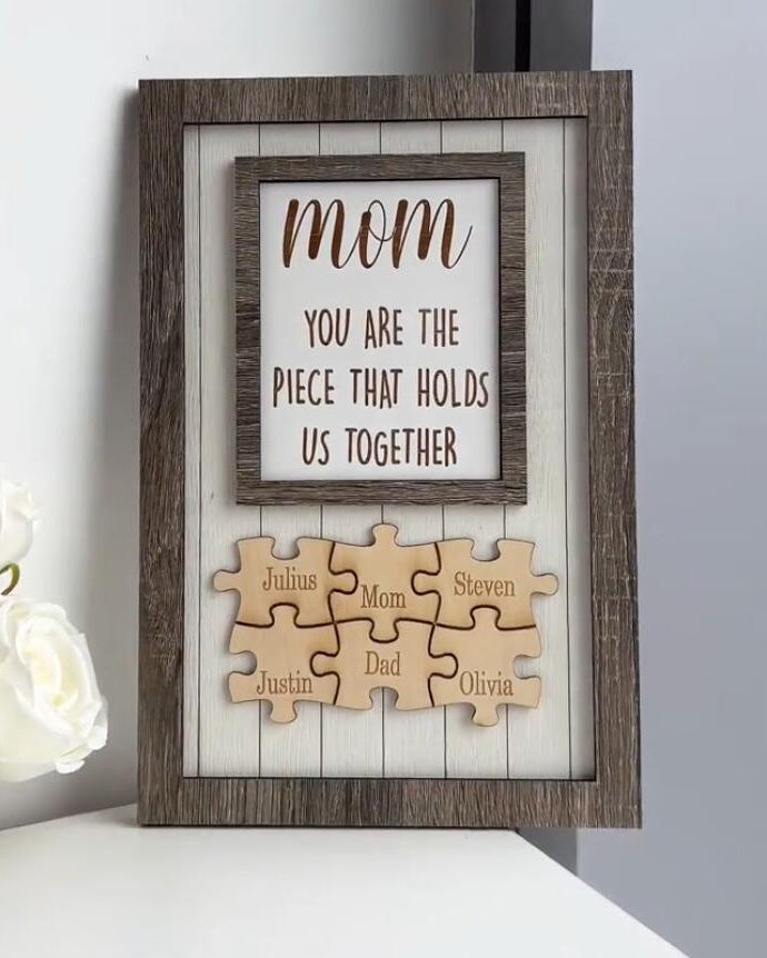 Homemade Mom Puzzle Sign - Mother's Day Gifts